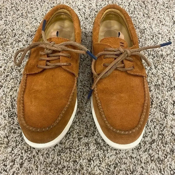 SUEDE SPERRY MEN”S TOPSIDERS 7.5. WORN 2x. EXCELLENT CONDITION - Picture 1 of 7